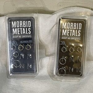 Morbid metals/ hoop earrings​​​​​​​​​​